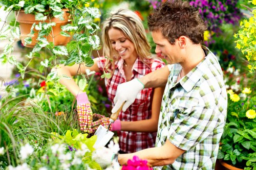 Customer booking a professional gardening service with quotation details